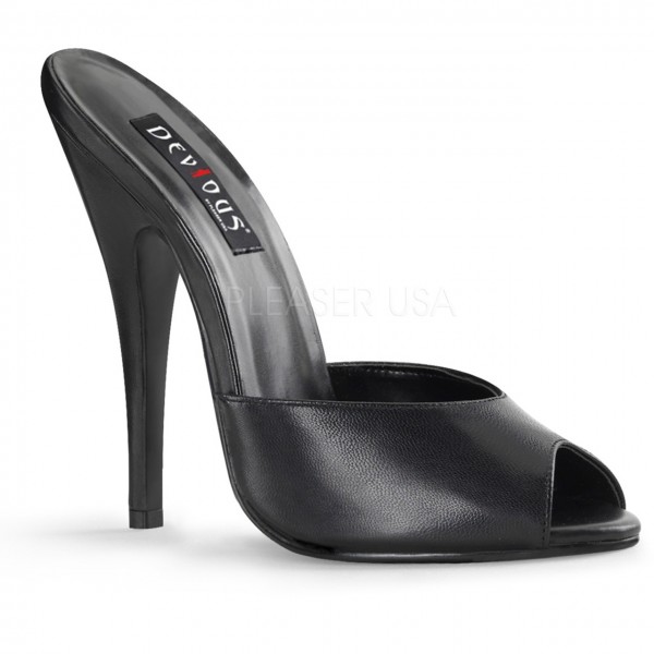 Black High Heel Slide with Super High Heel!
