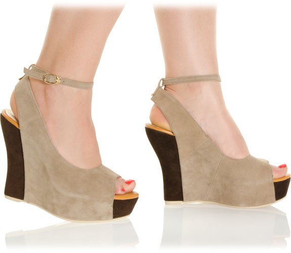 Leder Keilsandale von RosaRot