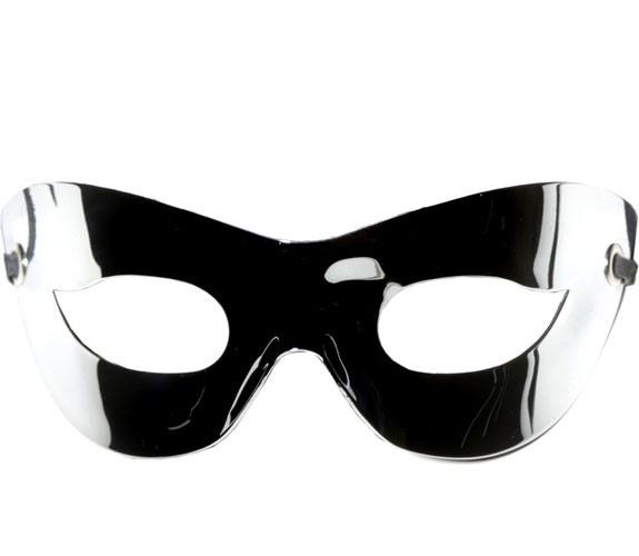 Geheimnisvolle Metallic-Maske