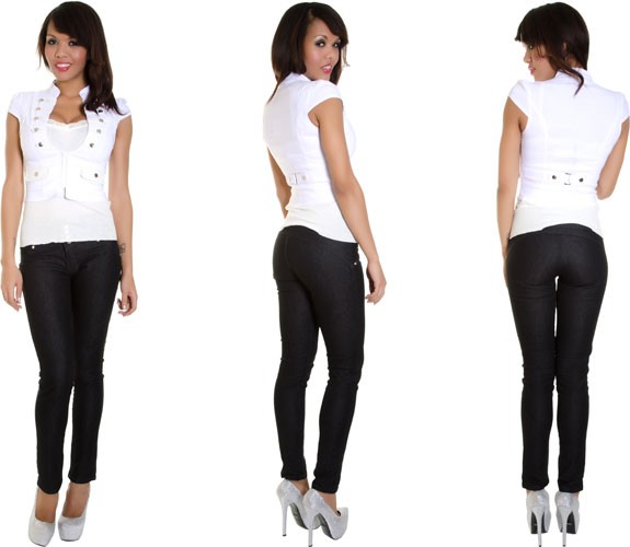 Gilet im Militärlook