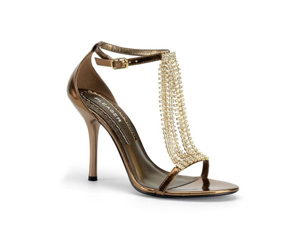 Atemberaubende Sandale mit Strasssteinen