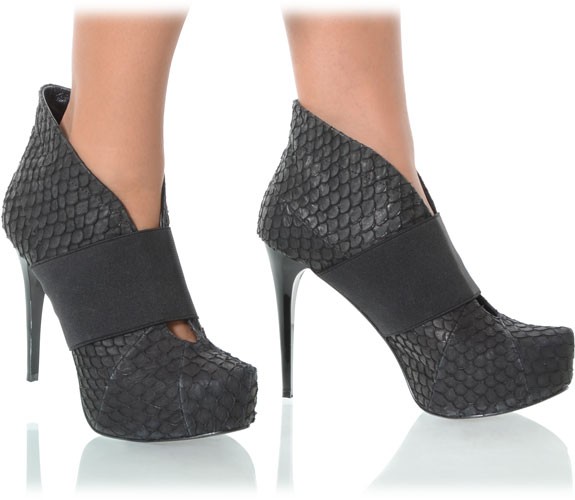 High Heel Fischleder Ankle Boots von RosaRot