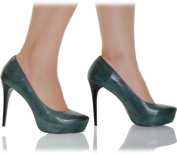 RosaRot Pumps aus hochwertigem Leder