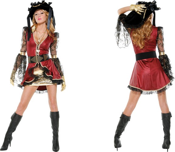 Komplettes Piraten Kostüm "Seven Seas Seductress"
