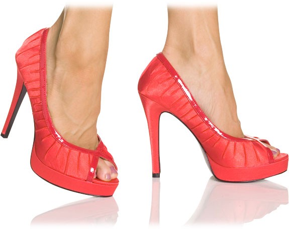 Mini Plateau Peep Toe Sandalen