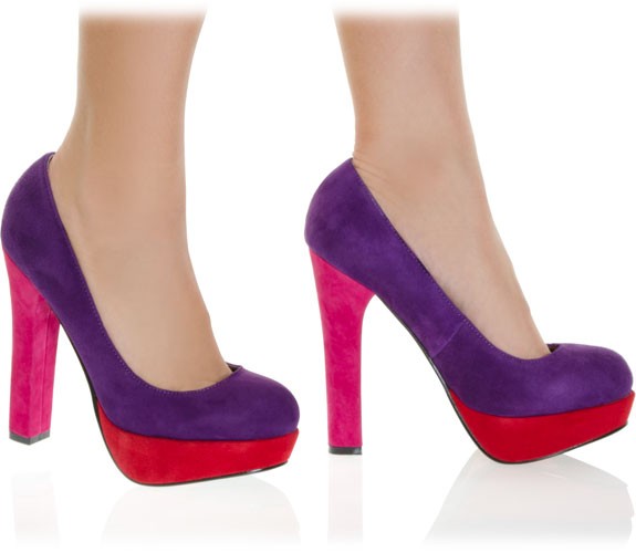 Ausgefallene Leder Pumps