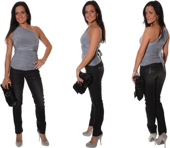 Schwarze GUESS Jeans Hosen