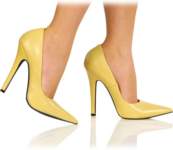 Edle spitze Leder Pumps