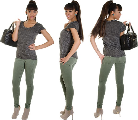 Hippes T-Shirt mit Maltinto-Effekt von GUESS