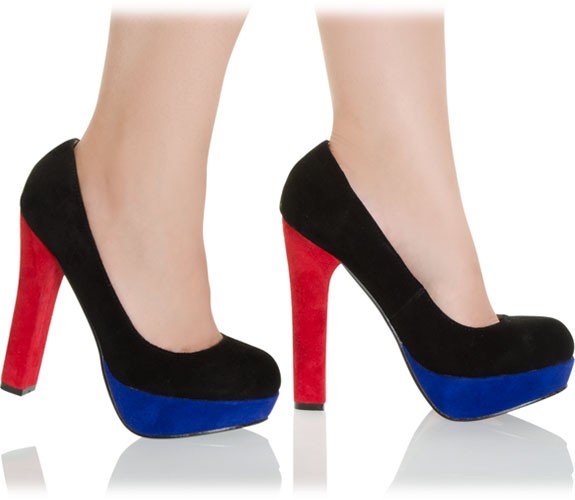 Ausgefallene Leder Pumps