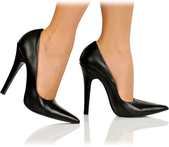 Edle spitze Leder Pumps