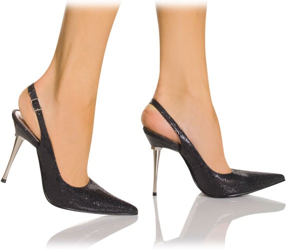Elegante Sling Back Pumps mit Metall Absatz