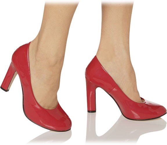 Klassische High Heels Pumps mit runder Form