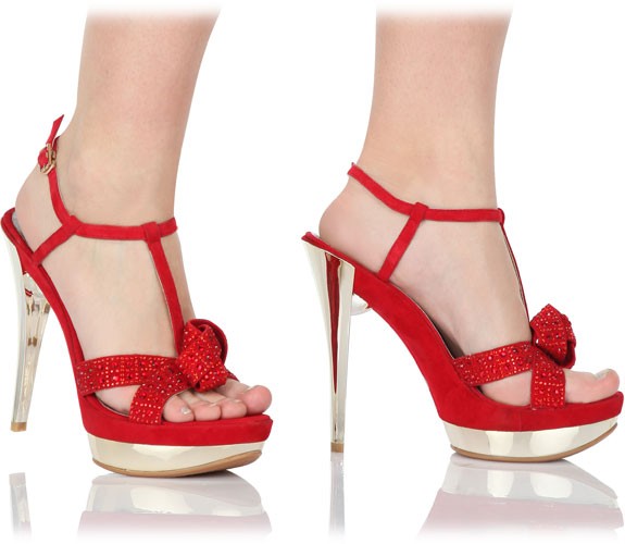 Aufregende Leder Plateaus von RosaRot