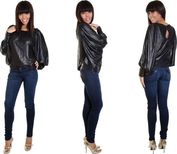 Raffinierte Pailetten Jeans von GUESS