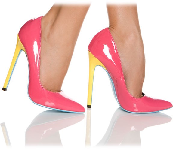 Sexy Pumps mit tiefem Schnitt