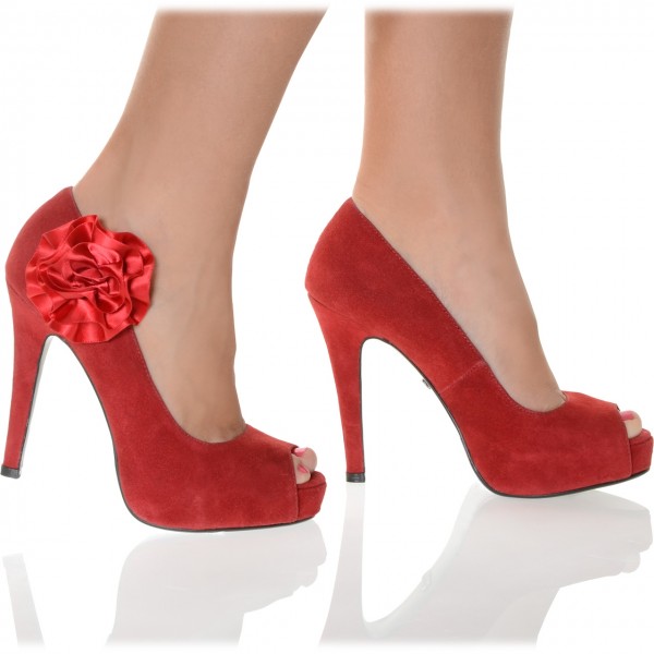 Wunderschöner Leder Peep-Toe