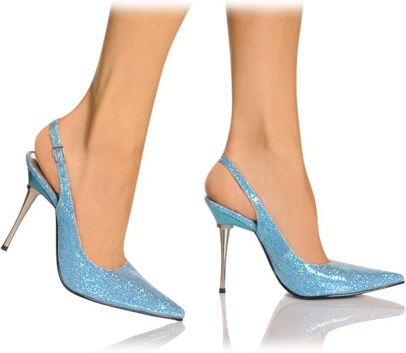 Elegante Sling Back Pumps mit Metall Absatz