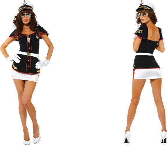 Heisses Kapitäns Kostüm