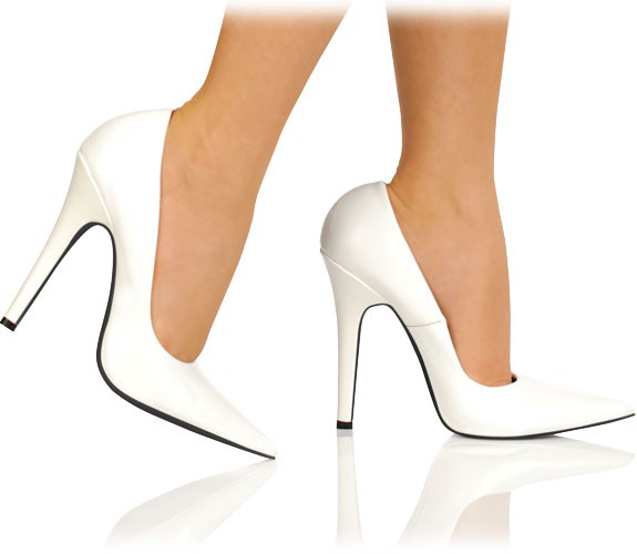 Edle spitze Leder Pumps