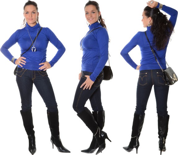 Klassischer Rollkragen Pullover