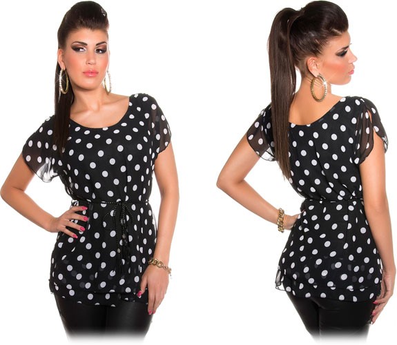 Süsses Oberteil mit Polka-Dots
