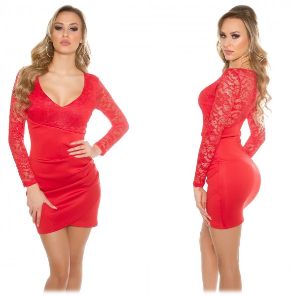 Sexy Elegantes Mini Dress mit Spitzen