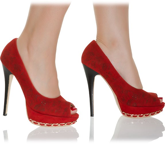 Traumhafte Leder Peep-Toes von RosaRot