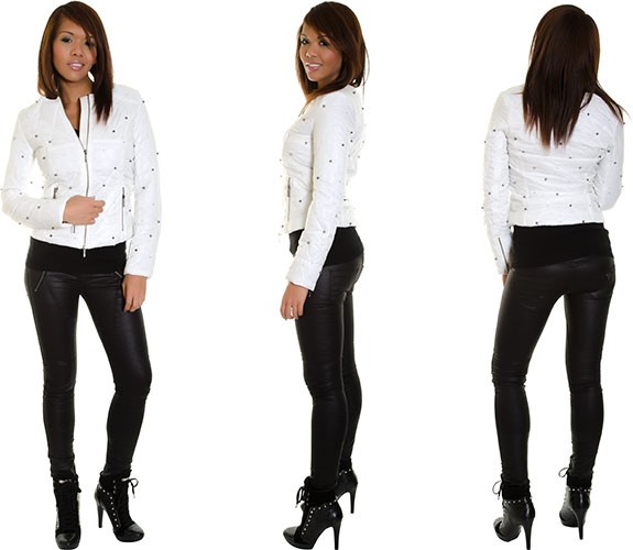 Steppjacke mit Nieten und Strass von GUESS by Marciano