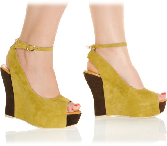 Leder Keilsandale von RosaRot