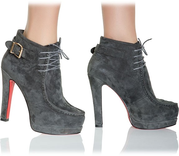 Cooler Ankle Boot mit Fellbesatz von RosaRot