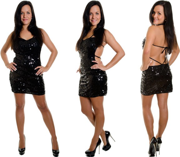 Sexy Paillettendress