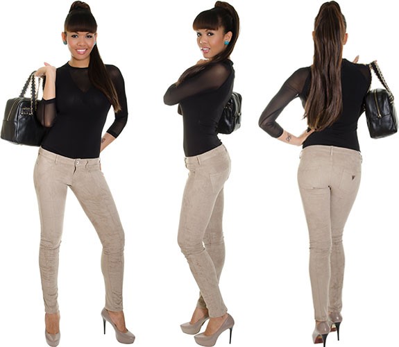 Samtig weiche Jegging von GUESS