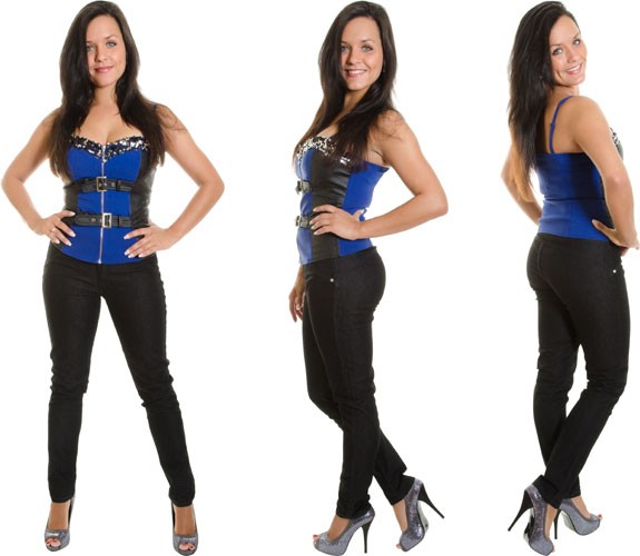 Verspieltes Bustiertop